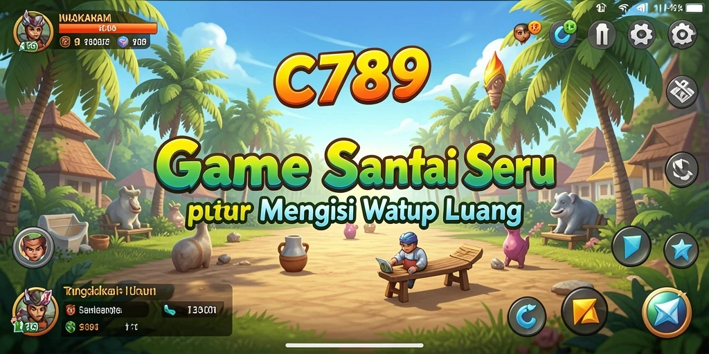 Tangkapan layar C789 menampilkan gameplay yang mengasyikkan dan warna-warni.