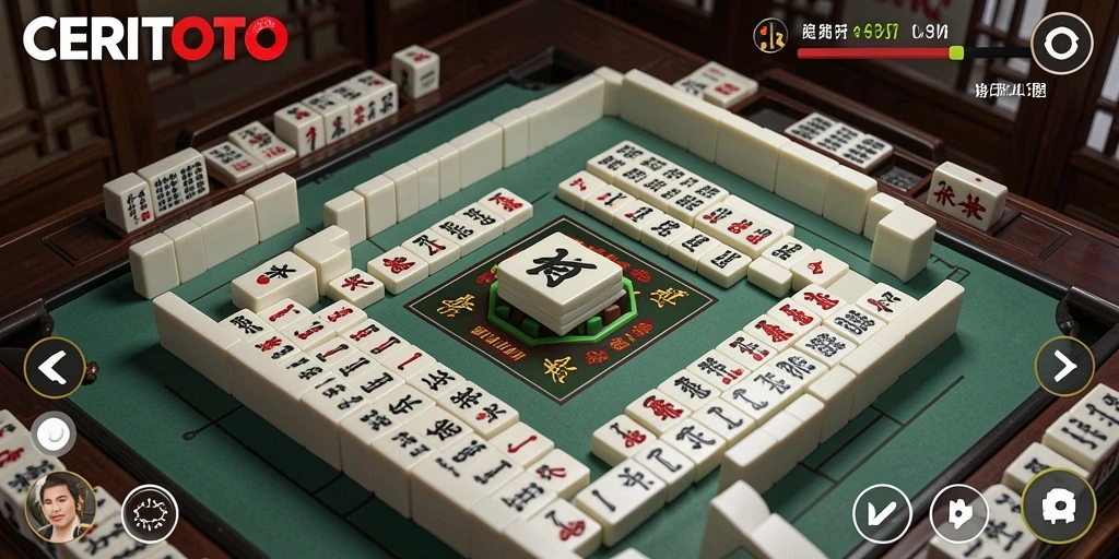 Tampilan permainan Mahjong CERITOTO yang menarik dan menantang.