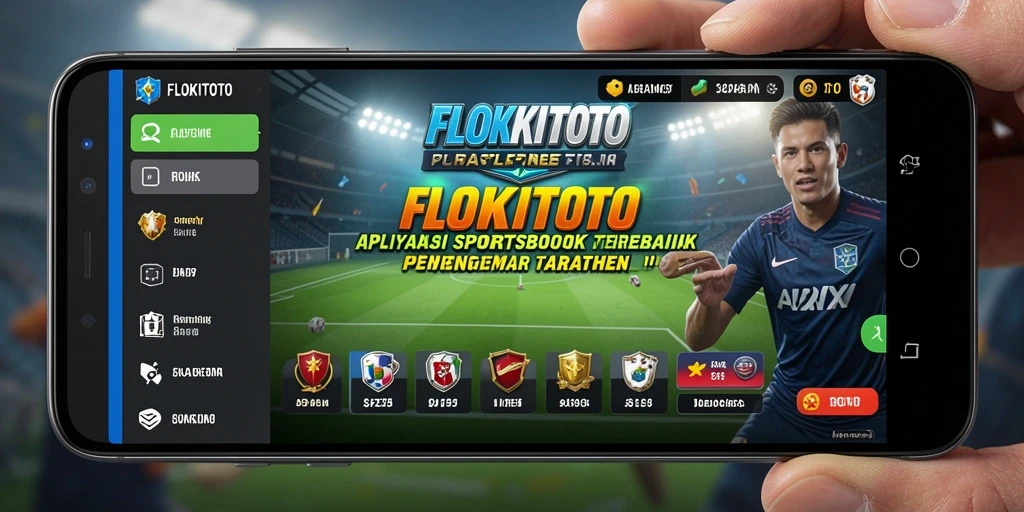Screenshot utama menunjukkan tampilan menarik dari game Sportsbook FLOKITOTO.