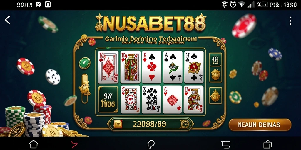 Tangkapan layar gameplay Domino yang mengasyikkan di NUSABET88.