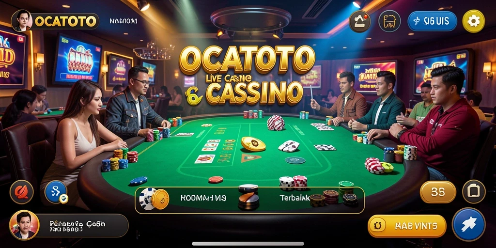 Gameplay seru OCATOTO dalam suasana Live Casino.