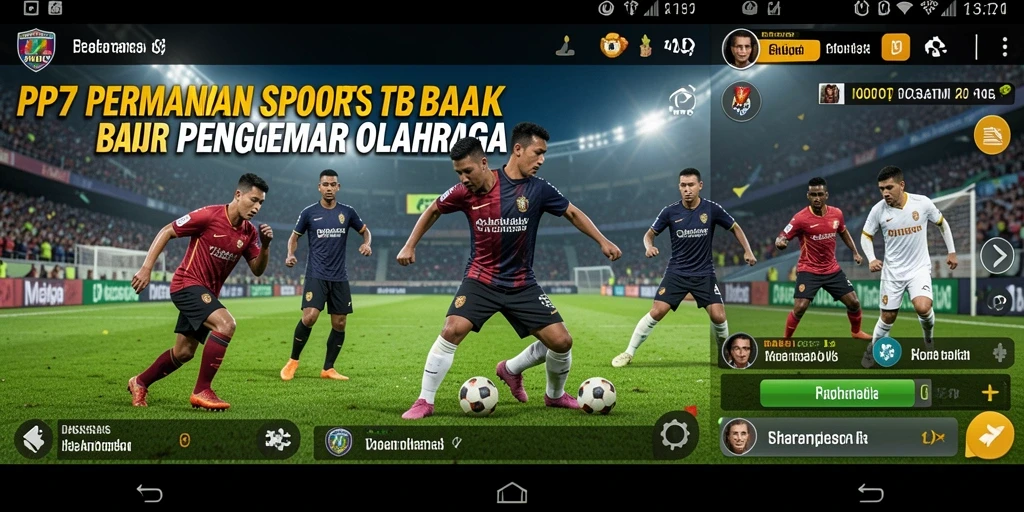 Tampilan gameplay yang mendebarkan dalam aplikasi Sportsbook PP7.