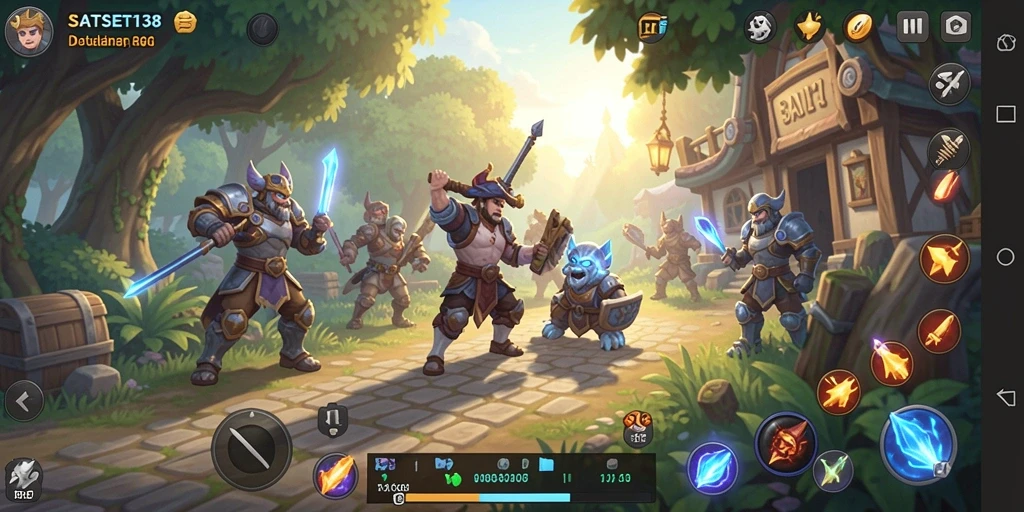 Screenshot SATSET138 menampilkan aksi seru dalam petualangan RPG.