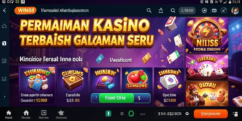Screenshot WIN88 menampilkan sesi permainan kasino yang seru dan mengasyikkan.
