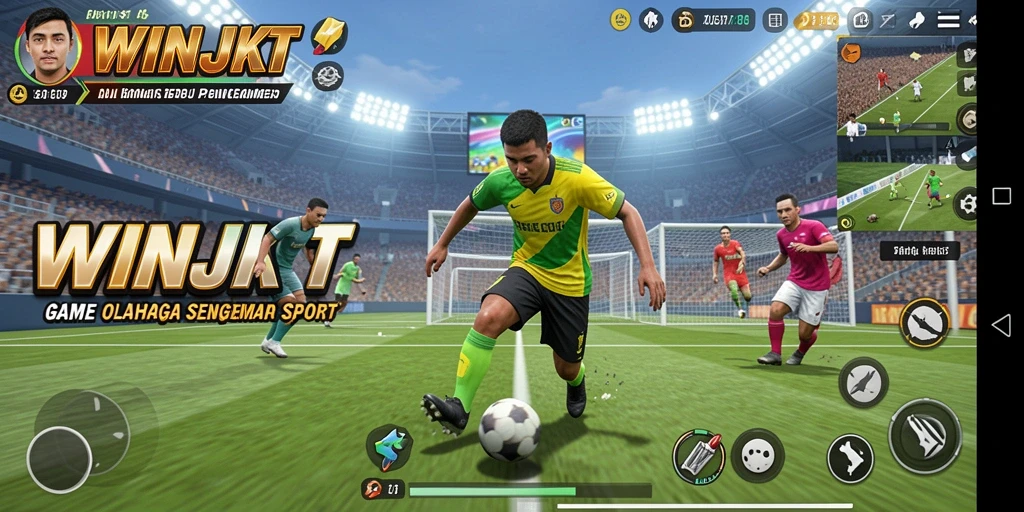 Tampilan grafis menakjubkan dari gameplay <strong>WINJKT</strong> yang mengesankan.